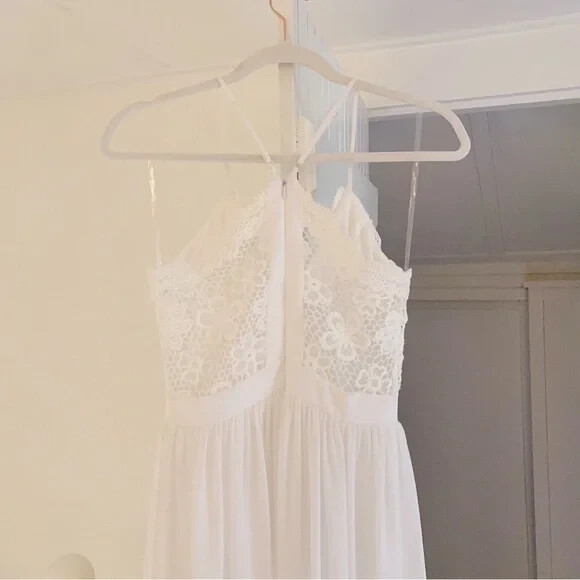 No Boundaries Crochet Trim Sheer Maxi Dress White Size S | eBay No Boundaries Crochet Trim Sheer Maxi Dress White Size S | eBay