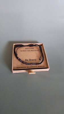 Joycuff Be Brave Morse Code Bracelet for Women