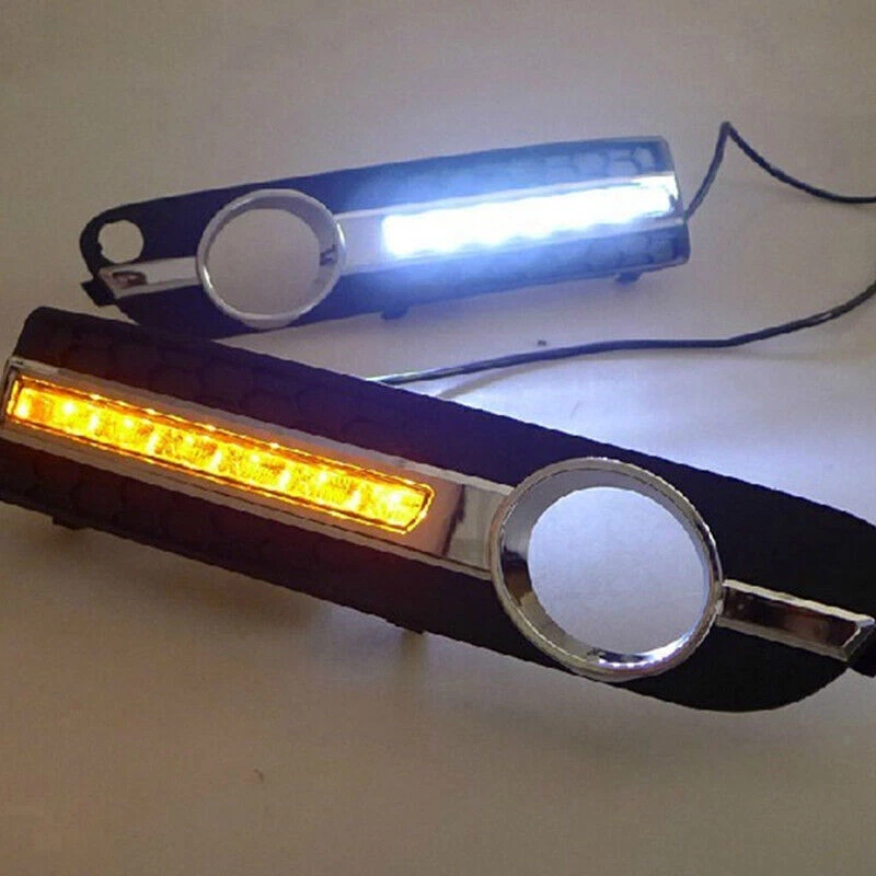 2x LED Daytime Running Light DRL fog lamp w/ Turn Signal For Volvo S80 2009-2013 - Image 3 of 4