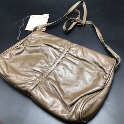 Anne Klein for Calderon Vtg Brown Leather Clutch Convertible Shoulder Purse Bag - Picture 6 of 12