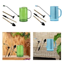 Small Watering Can with Long Spout 1L with Gardening Tools for Bonsai Garden