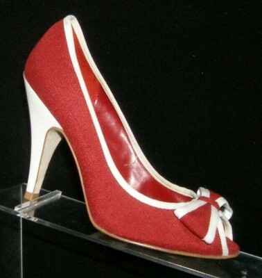 jessica simpson red peep toe heels