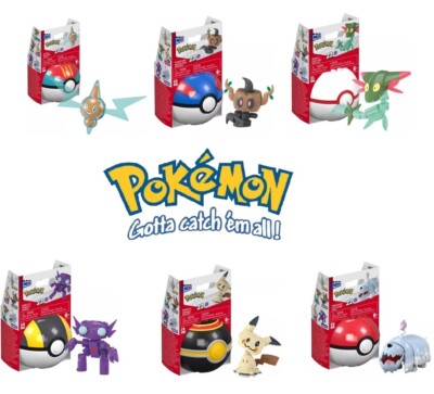 MEGA Construx Pokémon Ghost-Type Poké Ball Figure Kits   Build, Play & Display