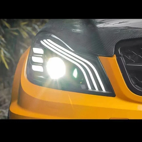 Pair For Mercedes Benz W204 C250 2011-2014 LED Headlights DRL Head Lamp Assembly - Picture 16 of 24