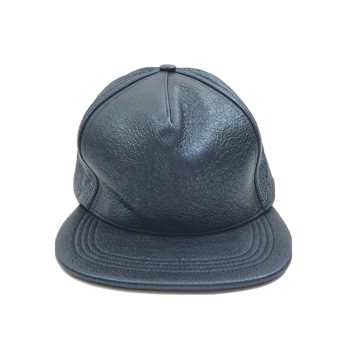CAST OF VICES BLUE SILVER LEATHER CAP ONE SIZE