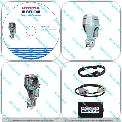 Kit Diagnostic Honda Marine Dr. H Version 33 Pour Moteur Hors-bord - Occasion Avec Câbles USB