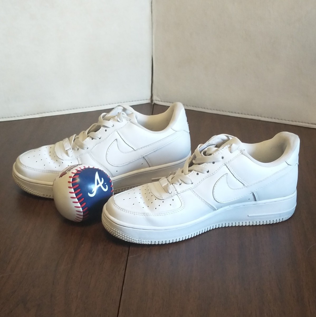 Nike Air Force 1 AF1 '07 Triple White Sneakers 306353-111 Men's