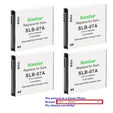 Kastar Replacement Battery for Samsung SLB-07A SLB-07B Samsung TL225 Camera