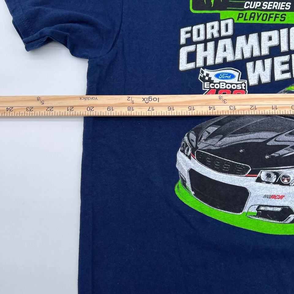 Camiseta Dale Earnhardt Jr Monster Energy Adulto Azul Grande Última Carrera Nascar Foto 4 de 4