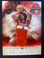 2024 Origins #74 Bub Carrington RC Washington Wizards Rookie