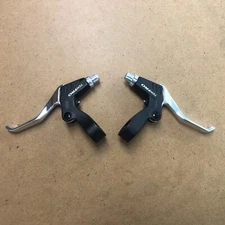New TEKTRO MTB Brake Lever Set Twist Shifter Compatible Black/Silver