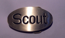 Vintage International Harvester Scout Solid Brass 70s/80s Belt Buckle