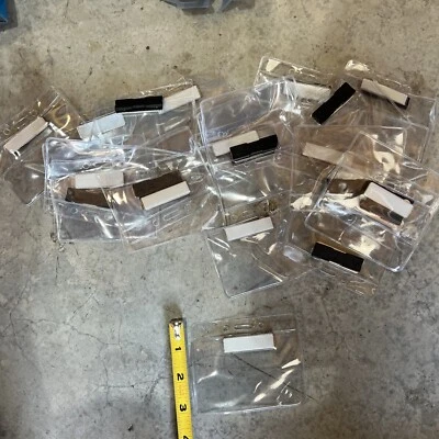 Lot Of 25 - Name Tag Magnetic Badge Fastener ID Holder Card Magnet 3.75” X 3”