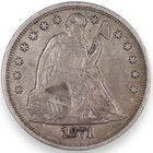 1871 U.S. seated Liberty silver dollar
