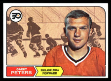 1968-69 TOPPS NHL HOCKEY #99 Garry Peters NM-MT Philadelphia Flyers Card