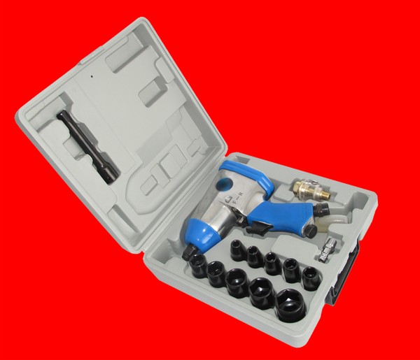 "Druckluft Schlagschrauber 1/2\" Kraft Luft Schrauber Kompl Im Koffer 314 Nm TP002"-image