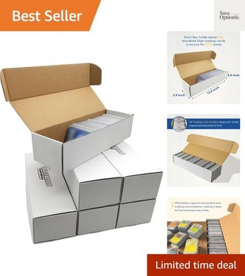 Trading Card Storage Box, Mtg Storage Box with Dividers, Cardboard Collector ...