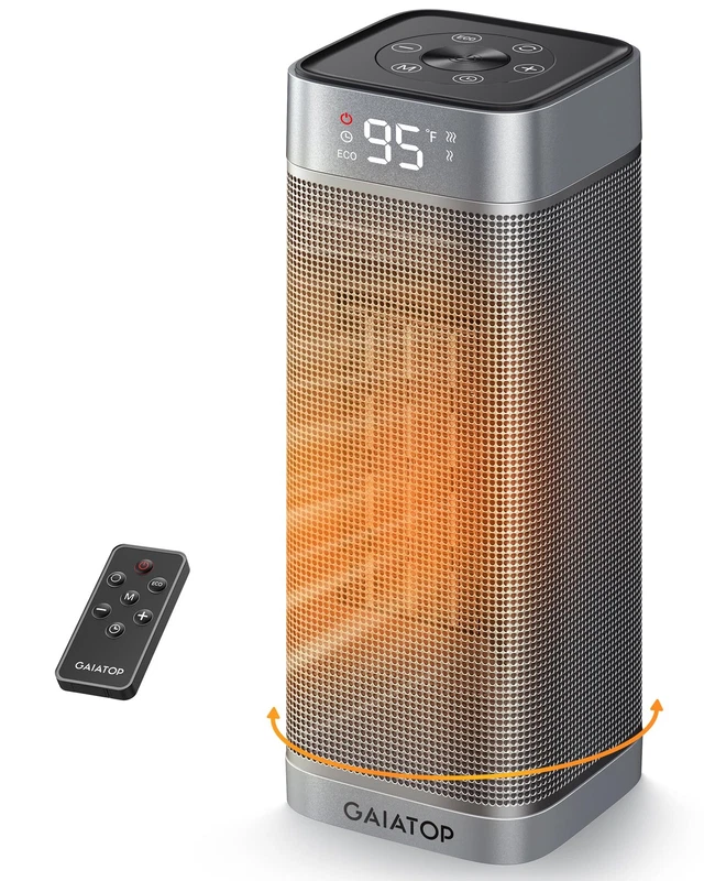 Portable Electric Space Heater 1500W Thermostat