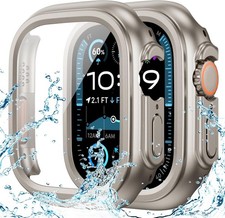 Waterproof Case Compatible for Apple Watch Ultra 3/2/1 Screen Protector 49Mm, Ha