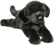 Douglas Jake Black Lab Dog Plush Stuffed Animal Essa, 53 cm. UK Seller