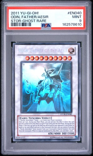 Odin, Father Of The Aesir STOR-EN040 Ghost Rare Yugioh PSA 9 *610