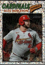 Alec Burleson 2026 Topps Heritage Chrome Silver Sparkle St. Louis Cardinals #165