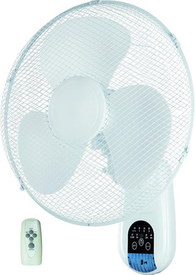 16 Zoll Wandmontierter Oszillierender Ventilator Fernbedienung 3 Geschwindigkeiten Leiser Lüfter