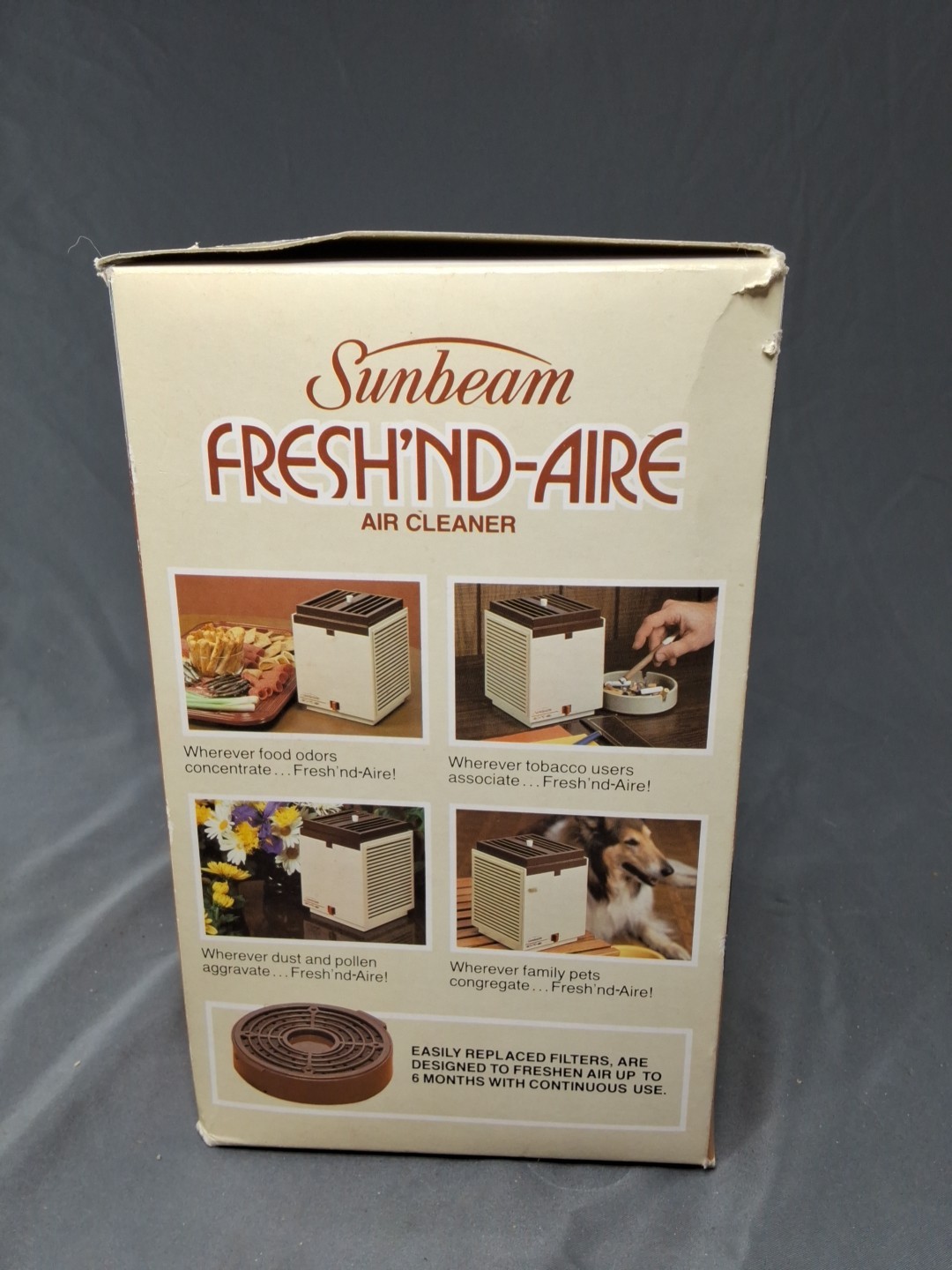 Vintage Sunbeam Fresh'nd-Aire Air Cleaner  - Food, Pet,  Tobacco Odors , Dust
