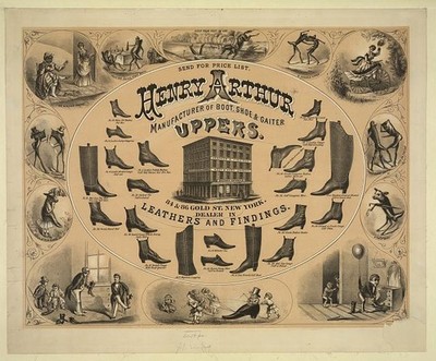 Henry Arthur manufacturer of boot,shoe,gaiter uppers...New York...c1873