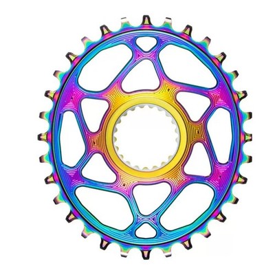 absoluteBLACK Compatible with Shimano Direct Mount Oval Chainring, 34T - PVD Rai