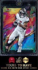 2024 Topps Finest Jalen McMillan RC Oil Spill Refractor 20/20 #96 SSP BOOKEND