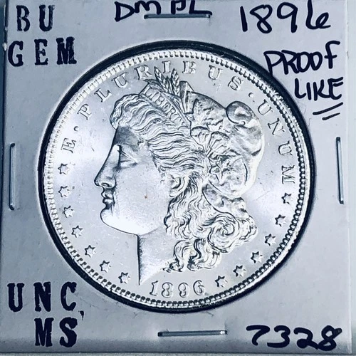 1896 BU GEM MORGAN SILVER DOLLAR UNC MS+++ U.S. MINT RARE COIN 7328