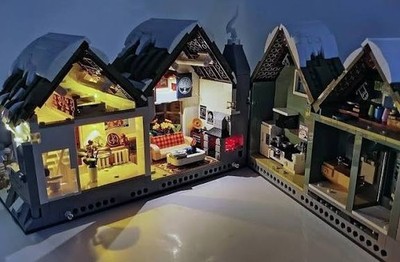 Lumibricks 10011 Spa Wellness Hütte / Winter Hotel, beleuchtet, LEGO kompatibIe