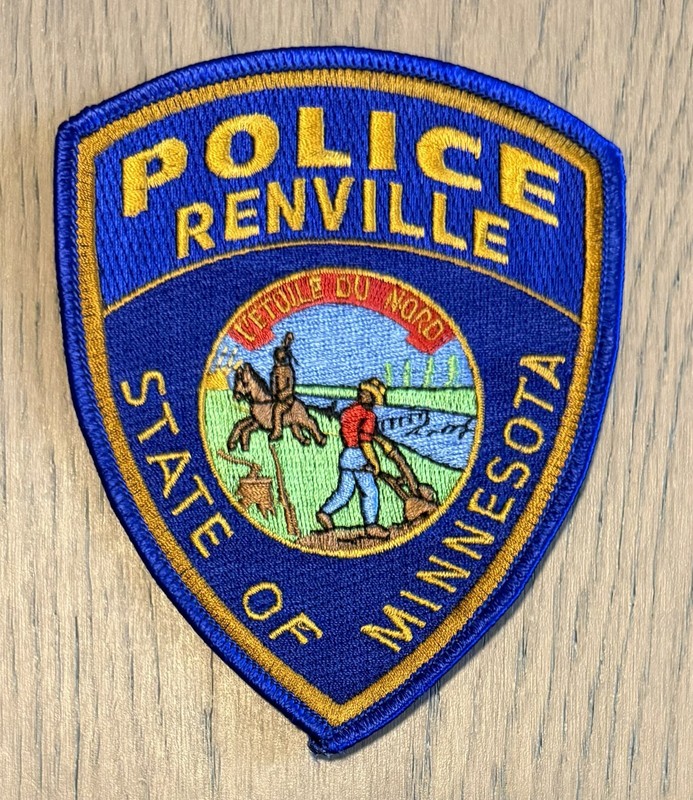 MN Minnesota RENVILLE Police sheriff VINTAGE patch