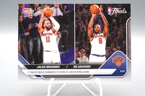 2025-26 Topps NOW Jalen Brunson OG Anunoby #338 NY Knicks NBA Finals - product listing photo