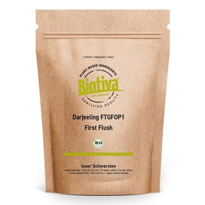 Darjeeling First Flush FTGFOP1 Schwarztee 500g Bio Biotiva (85,98 EUR/kg)
