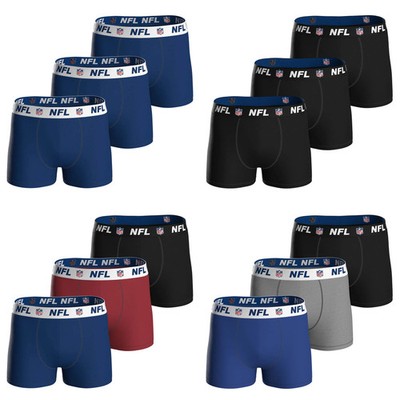 NFL Herren Boxershorts, 3er Pack - NFL Shield 3Pack Boxers, Baumwoll-Stretch,...
