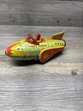 Vintage Rocket Racer Friction Tin Toy In box Schylling Collector Series