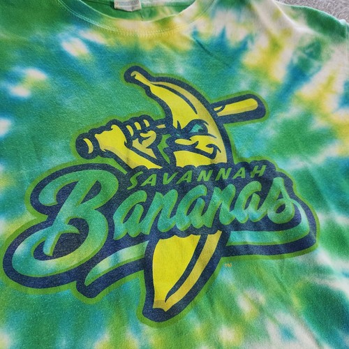 Camiseta Savannah Bananas Logo Para Hombre Talla XL Tie Dye Béisbol Georgia Verde Azul - Imagen 2 de 9