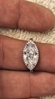 Bomb Party Ring Size 10 Oval Lab Created Diamond Sterling Silver 925 — photo 1