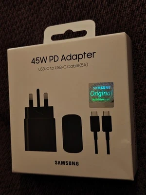 GADGETS4U Samsung Orginal 45W Super Fast Charger USB-C to USB-C Cable PD Adapter Turbo.
