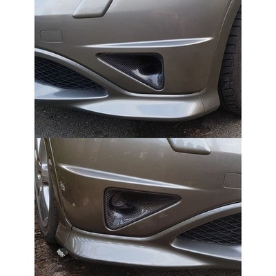 Real Carbon Fiber Front Fog Light Scoops for Honda Civic Type R FN2 2007-2011