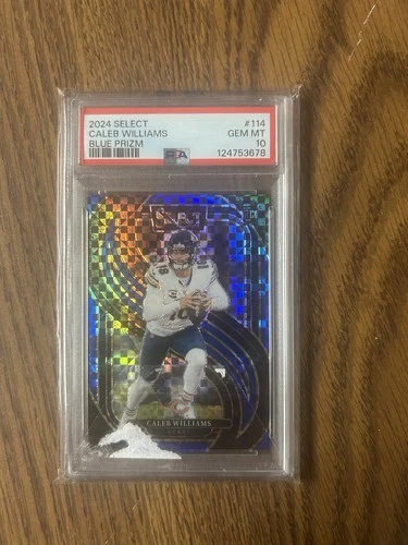 2024 Panini Select Premier Level Caleb Williams Blue Prizm #114 /175 PSA 10 (RC)