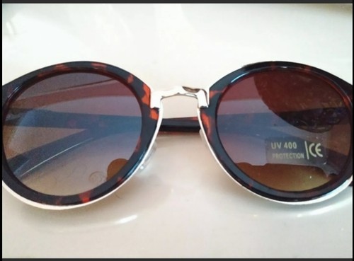 Bijoux Terner Round Tortoise Shell Sunglasses Goldtone Frame NWT - Picture 4 of 4