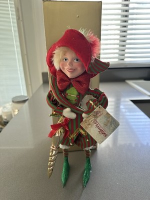 Kurt Adler Van Craigs Pixiepies Winter Berry Elf Fairy 20  Figure