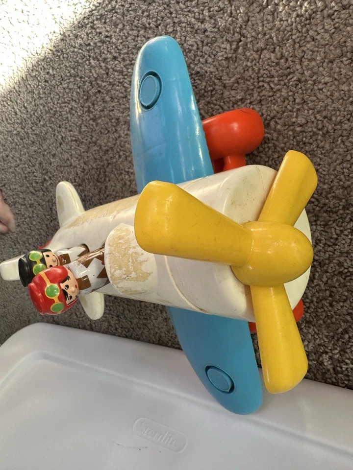 Avião acrobático CBS Toys feito nos EUA 1979 Bronx NY 15”X 13” - Imagem 2 de 4