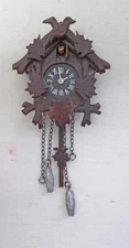 Dolls House ARTISAN SMALL TIME MINIATURES WORKING CUCKOO CLOCK