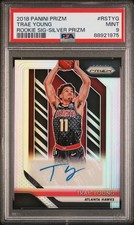 2018 Prizm RSTYG - Trae Young - Rookie Signatures Silver Prizm- PSA 9