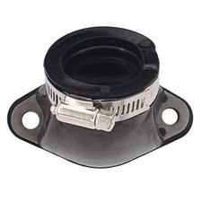Carburetor Rubber Intake Manifold Boot Carb Holder w/Clamp