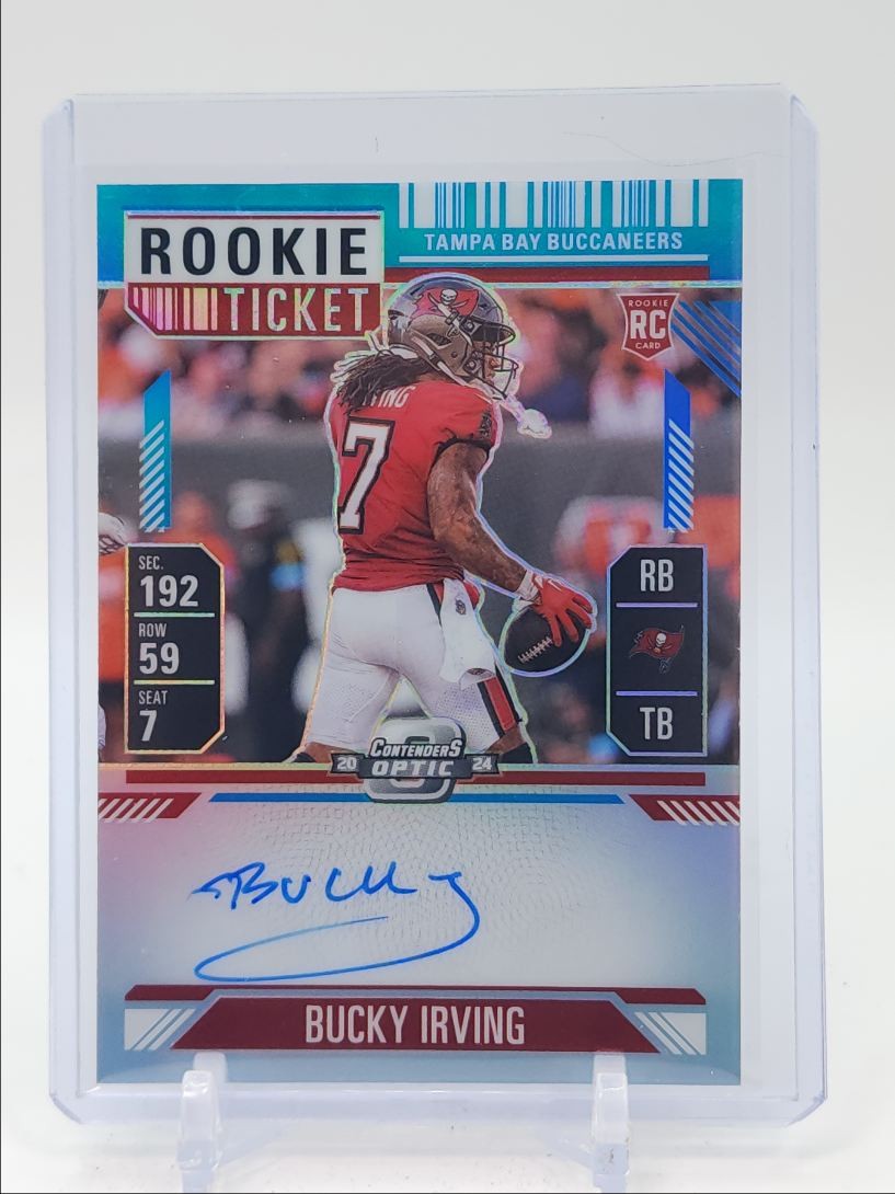 BUCKY IRVING 2024 CONTENDERS OPTIC ROOKIE TICKET TEAL RC AUTO /99 Q1033